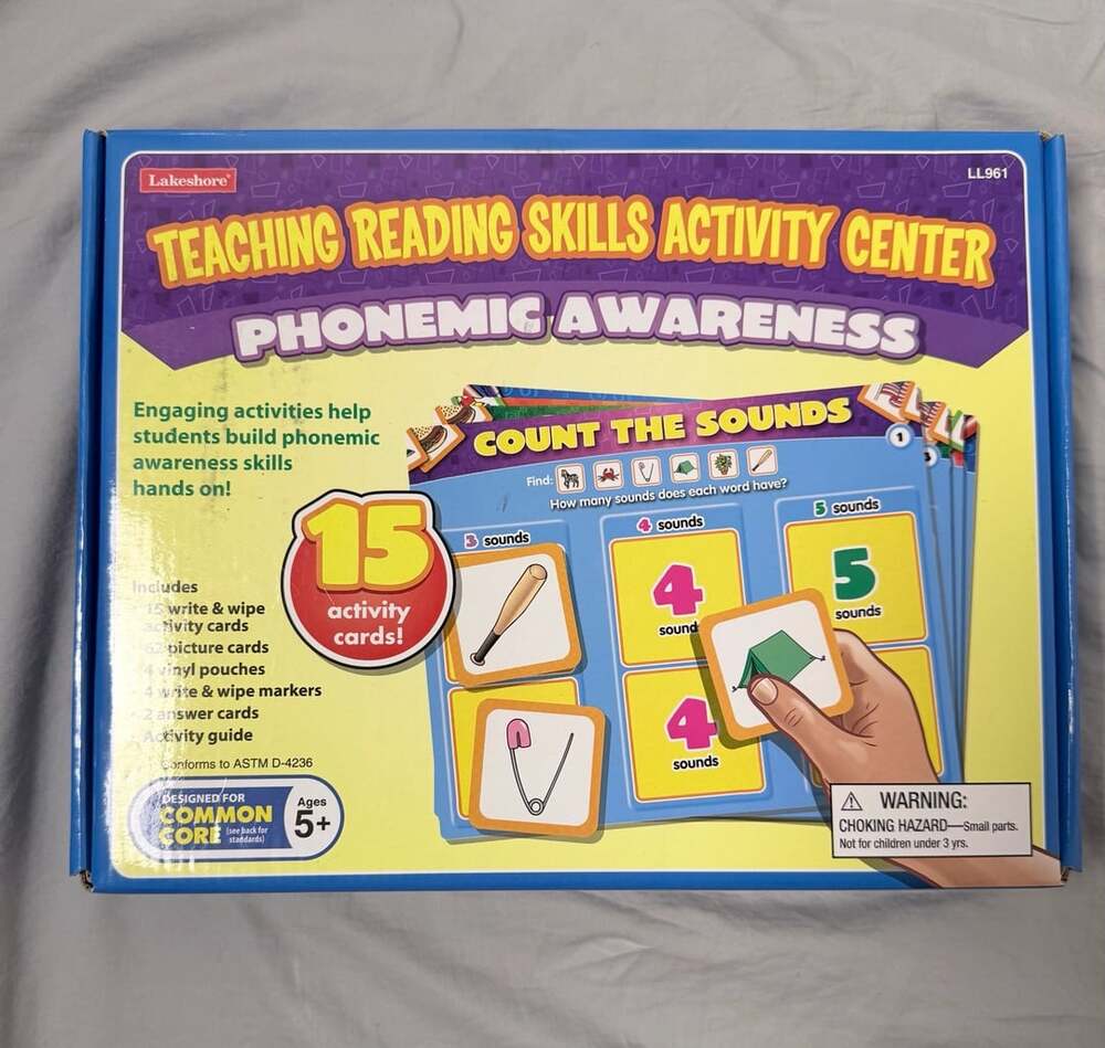 Lakeshore Teaching Reading Skills Activity Center Phonemic Awareness